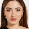 Elegant Rectangle Crystal Drop Earrings