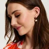 Liquorish Heart Earrings In Rose Gold