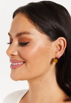Tigers Eye Spheres Earrings