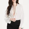 White Sheer Relaxed Fit Shirt