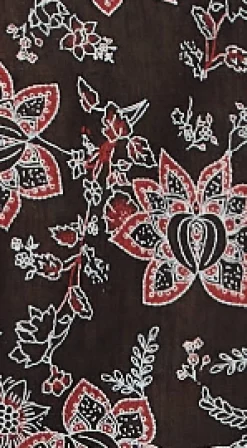 Women's Floral Print Crop Shirt in Black - Painterly print, cropped style, long sleeves, tie waist.