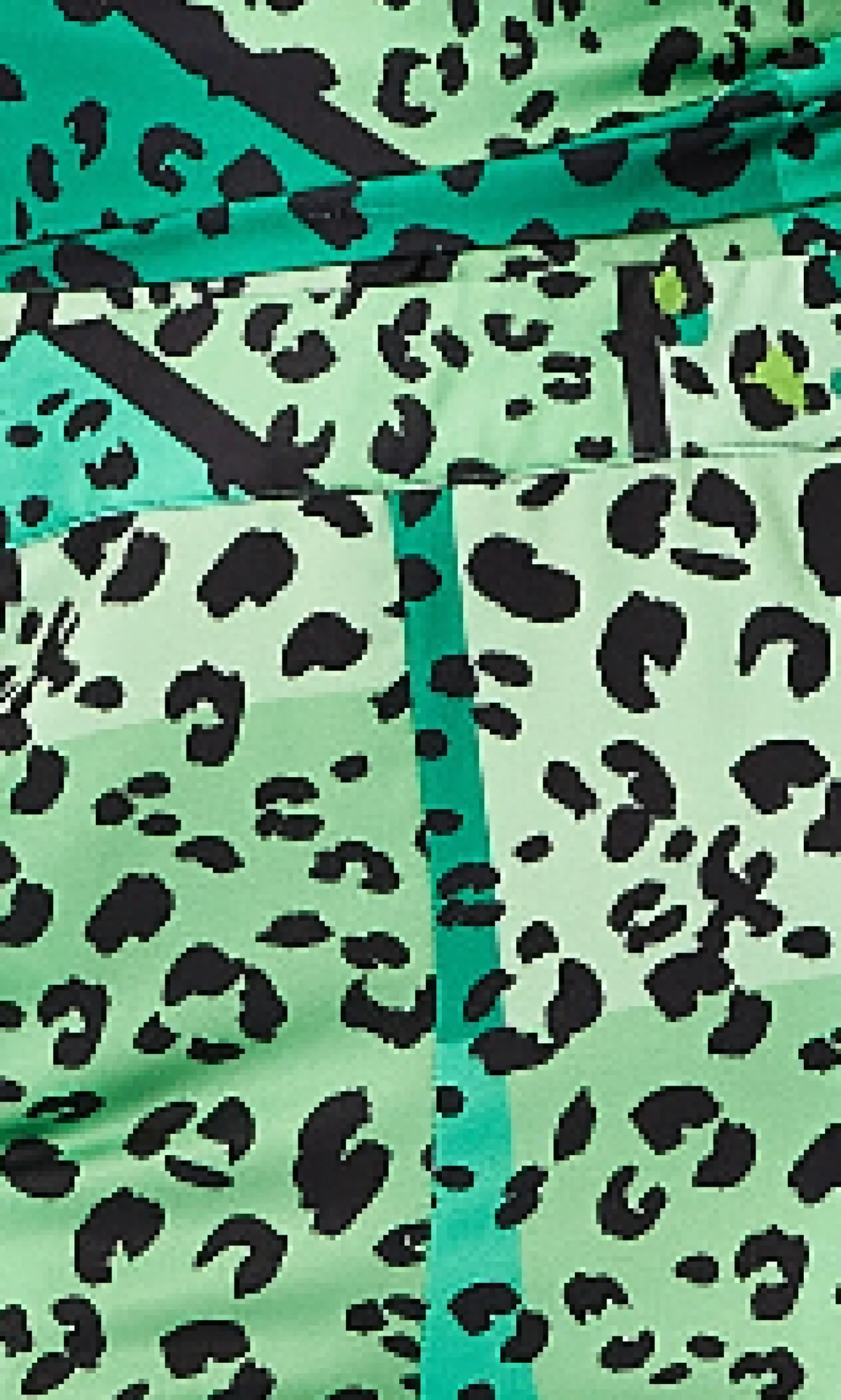 Women's Green Animal Print Jumpsuit with Tie Waist, Zip Back, Straight Fit - Made by Liquorish