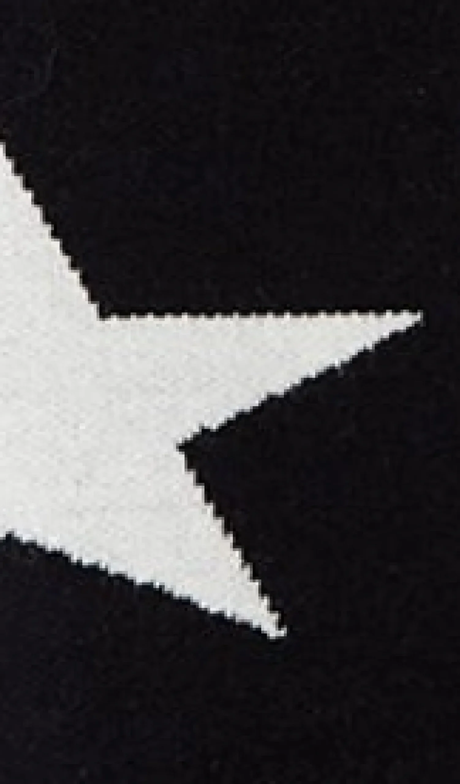 Women's Jumper in Black & White with Full-Length Sleeves and Uplifting Star Pattern by Liquorish