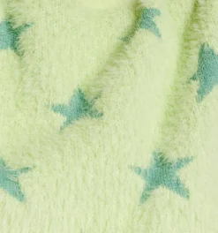 Women's Jumper in Green with Fluffy Texture, Leopard Print, Turtle Neck, and Long Sleeves - Regular Fit