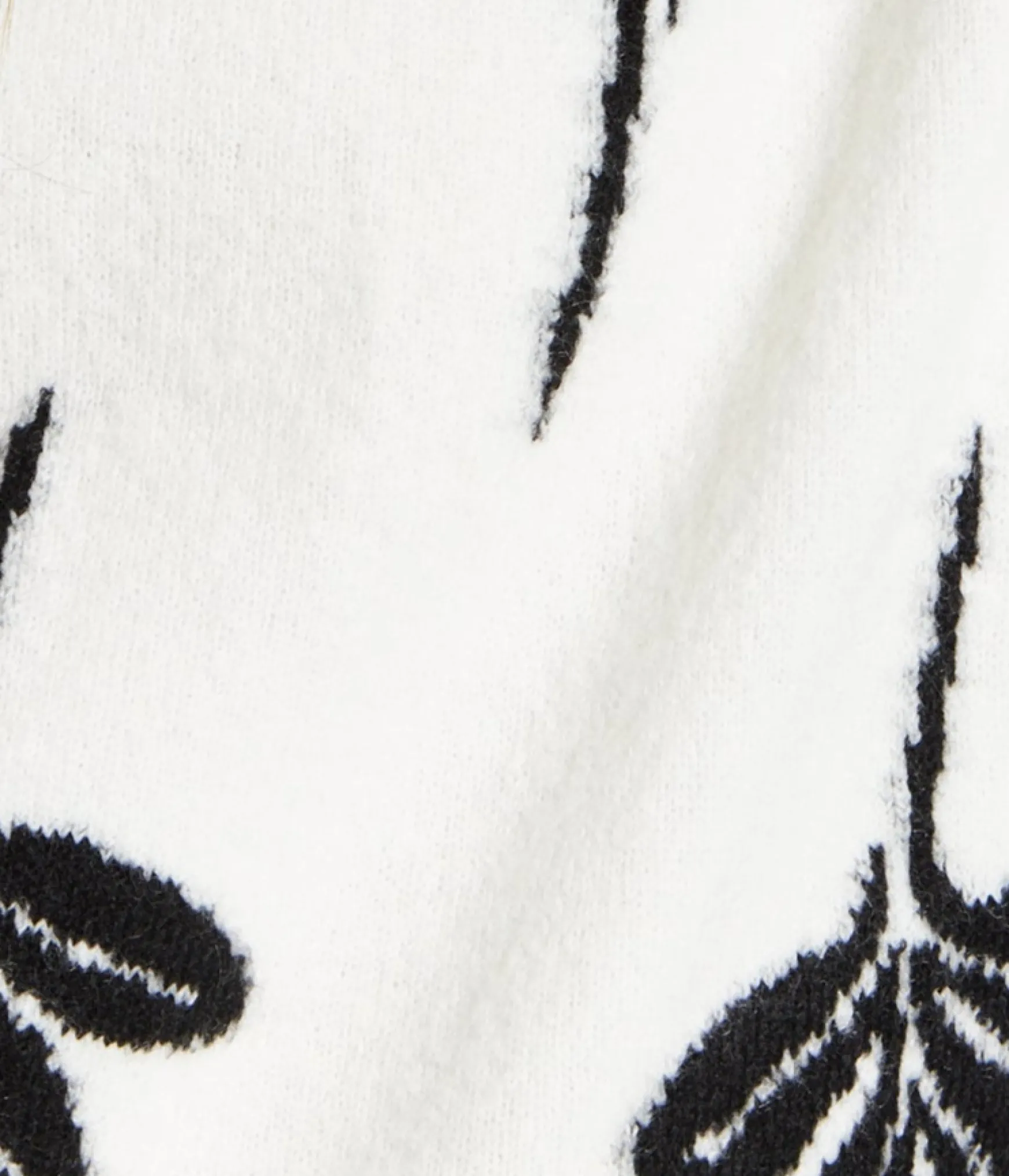 Women's Jumper with Leaf Pattern, High Neck and Long Sleeves for a Cozy Feel