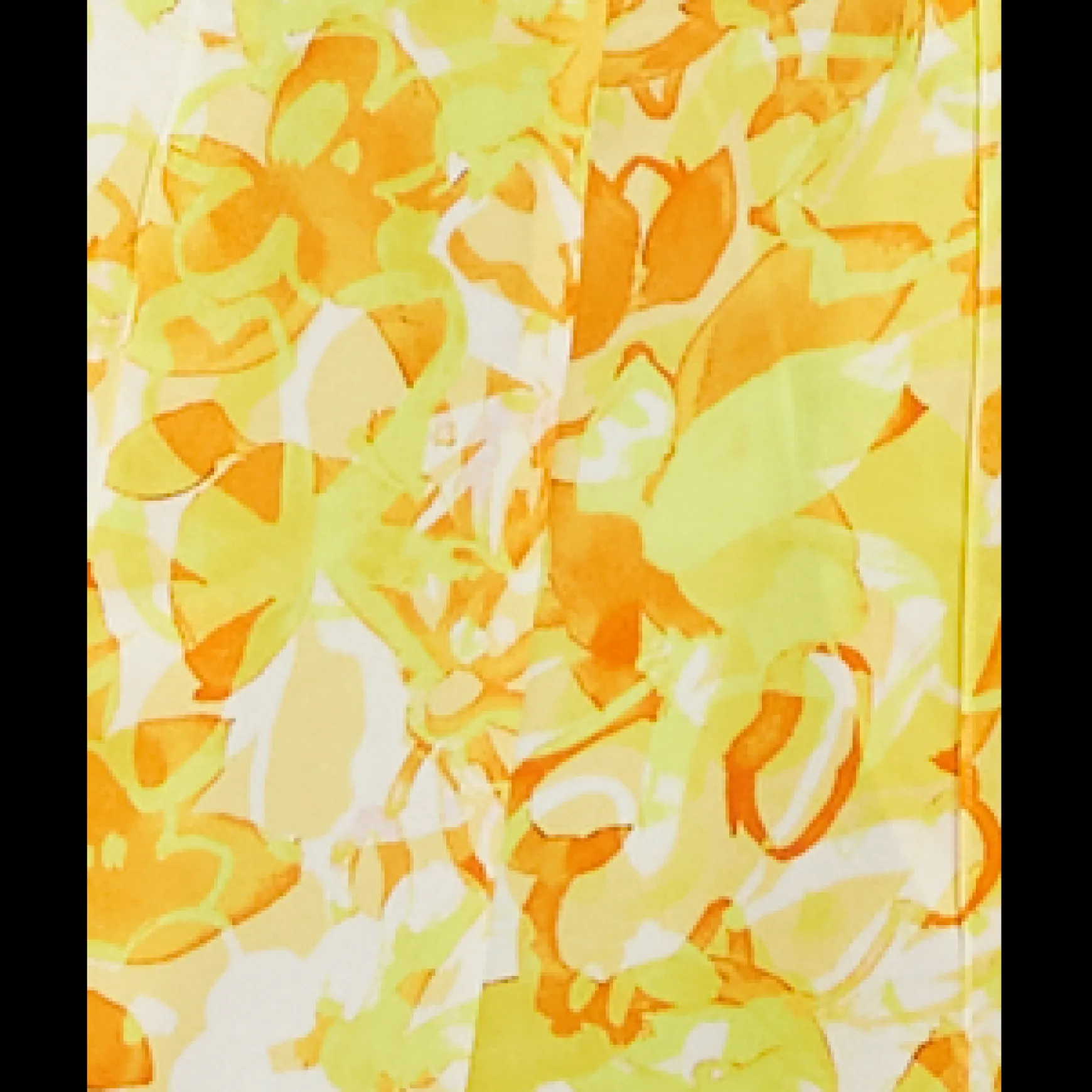 Women's Jumpsuit in Yellow and Orange Floral Print with V-Neck, Adjustable Straps, and Tie Waist - Liquorish