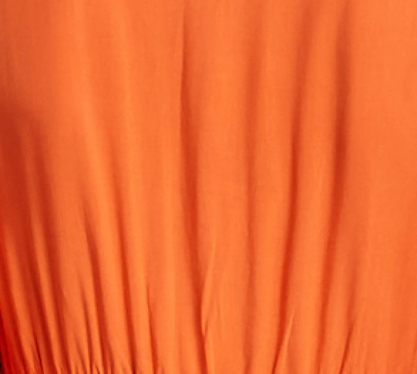 Women's Maxi Dress - Vibrant Orange with Frill Sleeves - Elegant V-Neck Design - Comfortable Regular Fit - Liquorish