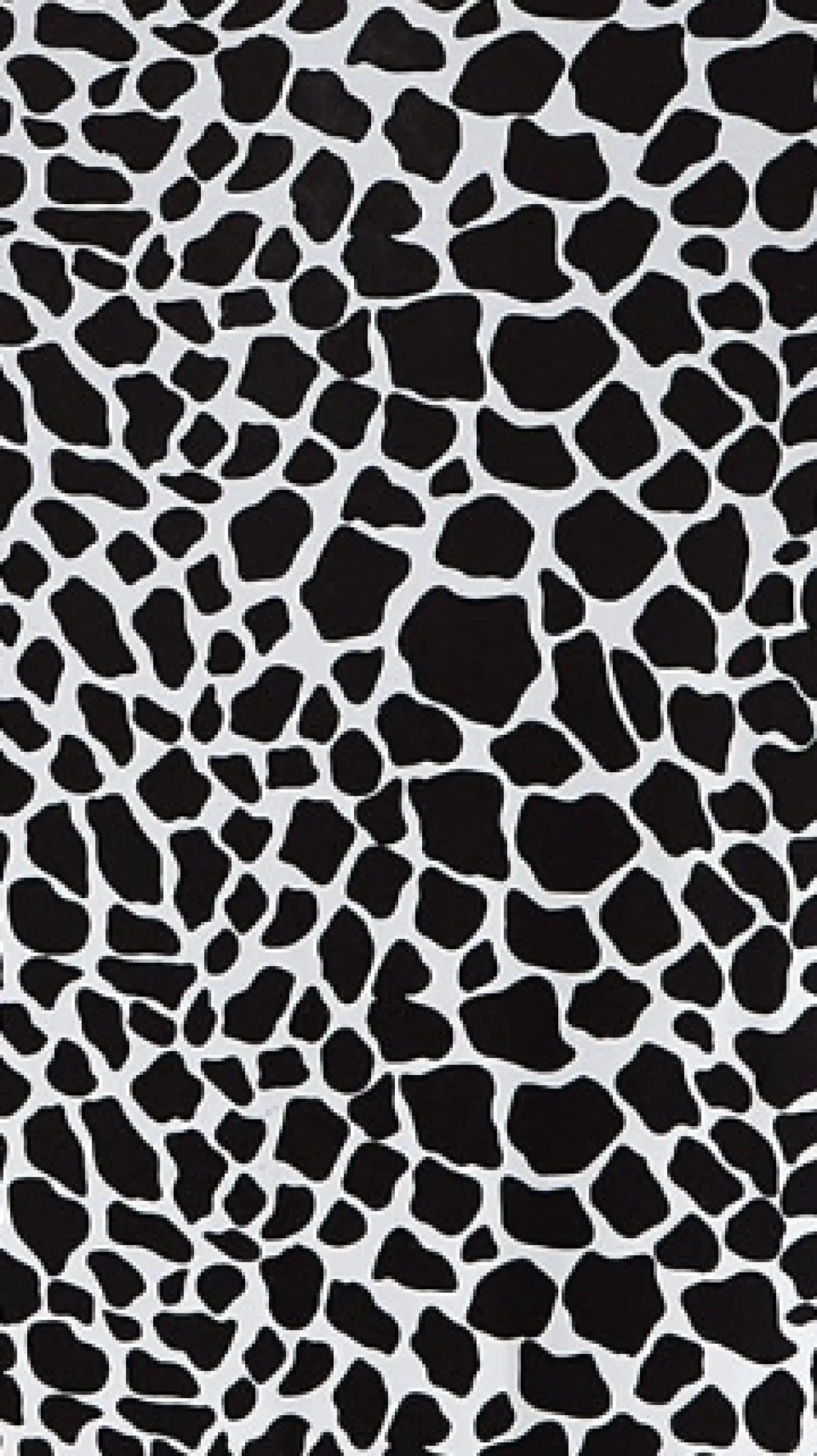 Women's Maxi Dress in Black and White Giraffe Print with Sleeveless Cut-Out Details, Side Slit - Liquorish