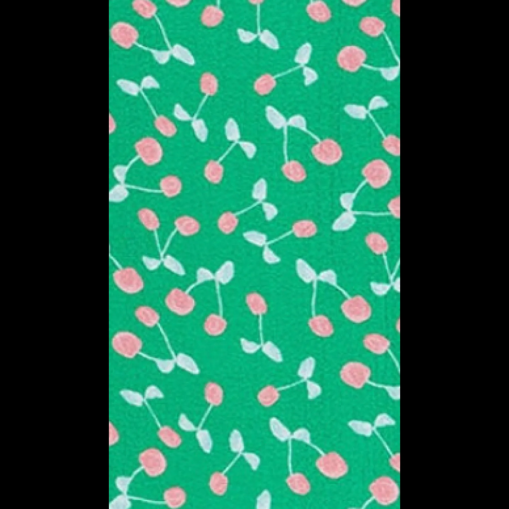 Women's Maxi Dress in Green with Sleeveless Design and Cherry Print by Liquorish