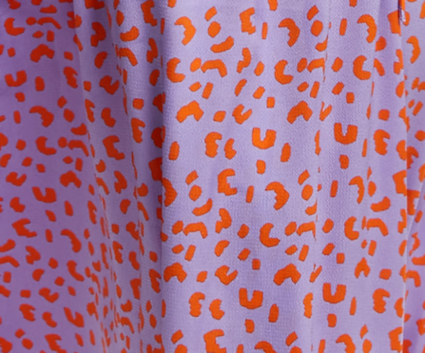 Women's Maxi Dress in Lilac and Orange with Flouncy Sleeves, Cheetah Print Wrap Style by Liquorish