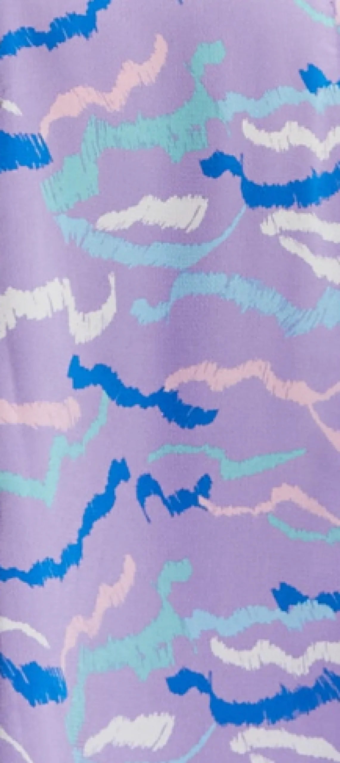 Women's Maxi Dress with Flouncy Sleeves and Abstract Zebra Print in Lilac - Liquorish