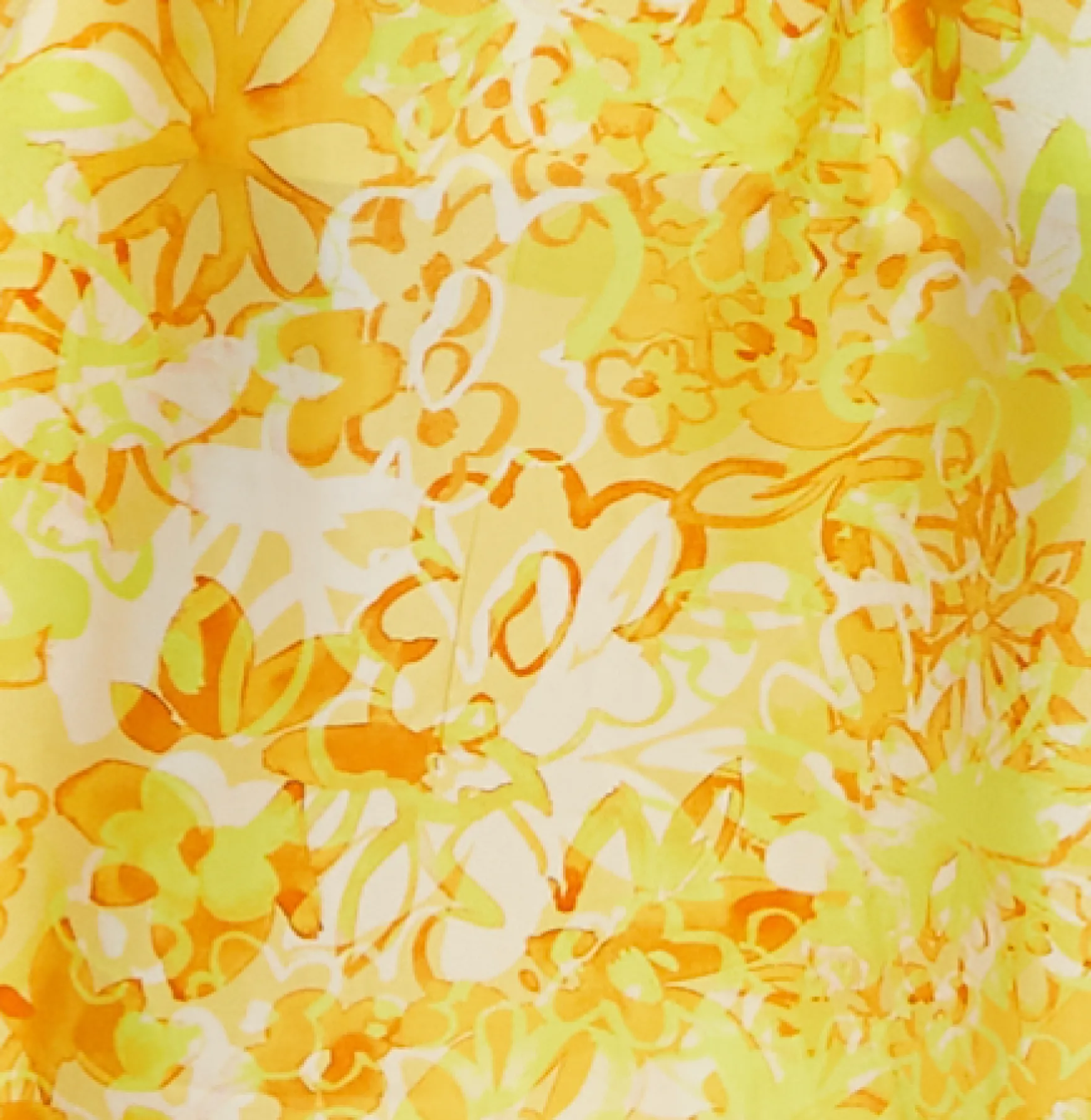 Women's Maxi Dress with Sleeveless Design in Yellow and Orange Floral Print - Elegant V-Neck Style by Liquorish