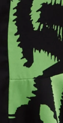 Women's Midi Dress in Green and Black Zebra Print with Long Sleeves - Liquorish