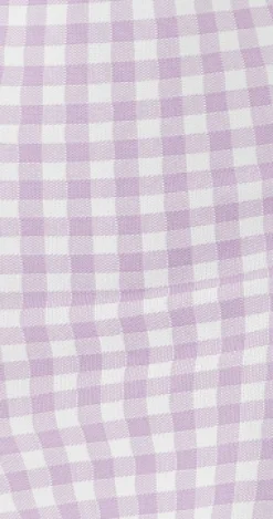 Women's Midi Dress in Lilac and White Check - Sleeveless Style by Liquorish