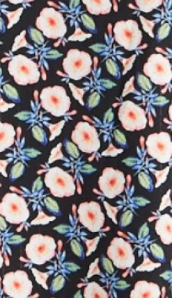 Women's Midi Dress in Multicolour with Full-Length Sleeves - Elegant Floral Foliage Design by Liquorish