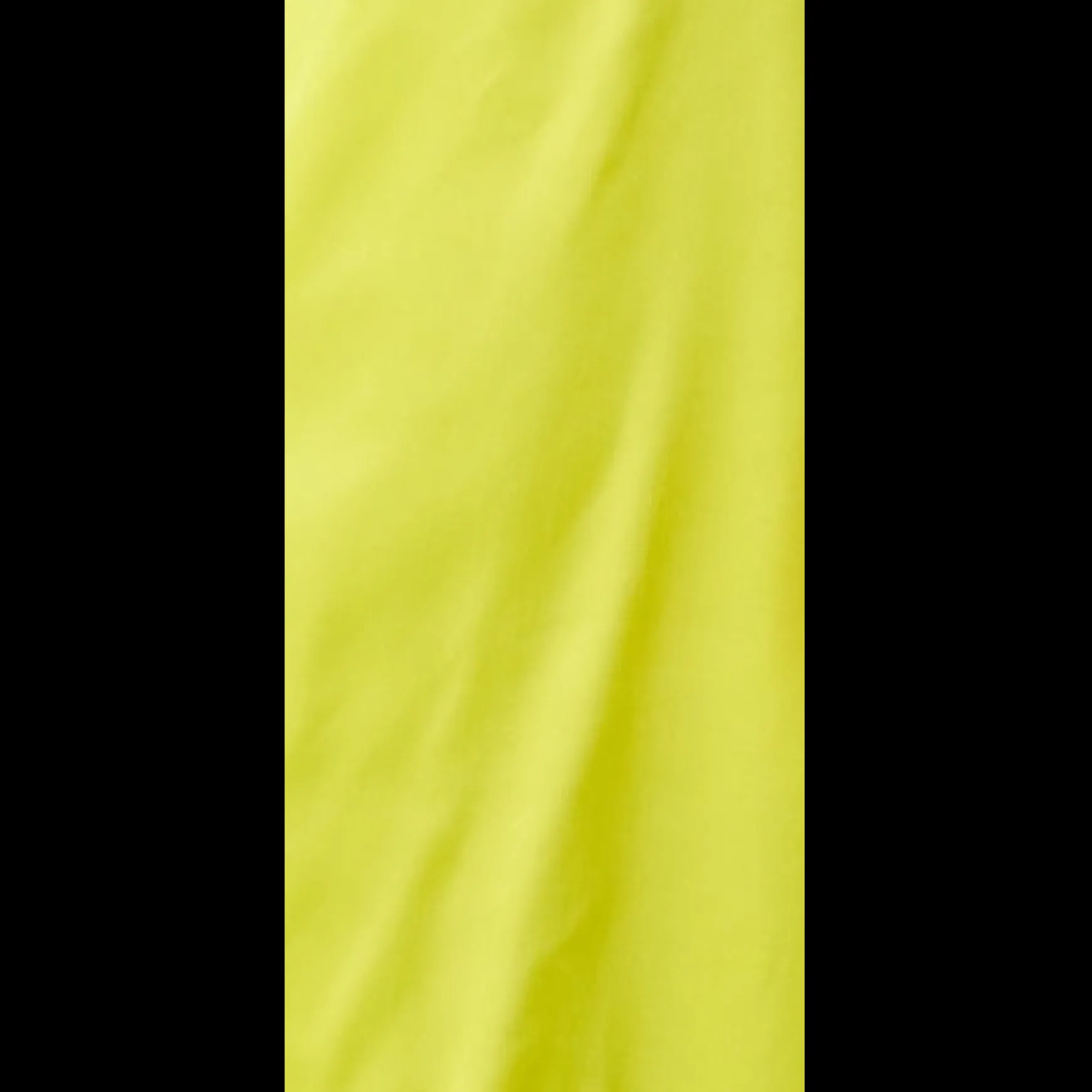 Women's Midi Dress in Yellow Satin with Spaghetti Straps and Deep V Neck - Liquorish