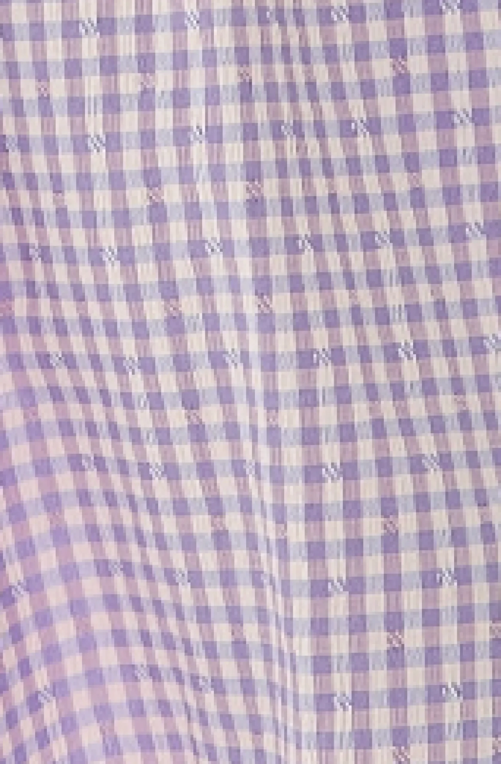 Women's Midi Dress with Frill Sleeves in Lilac Gingham - Stylish Cut Out Back by Liquorish