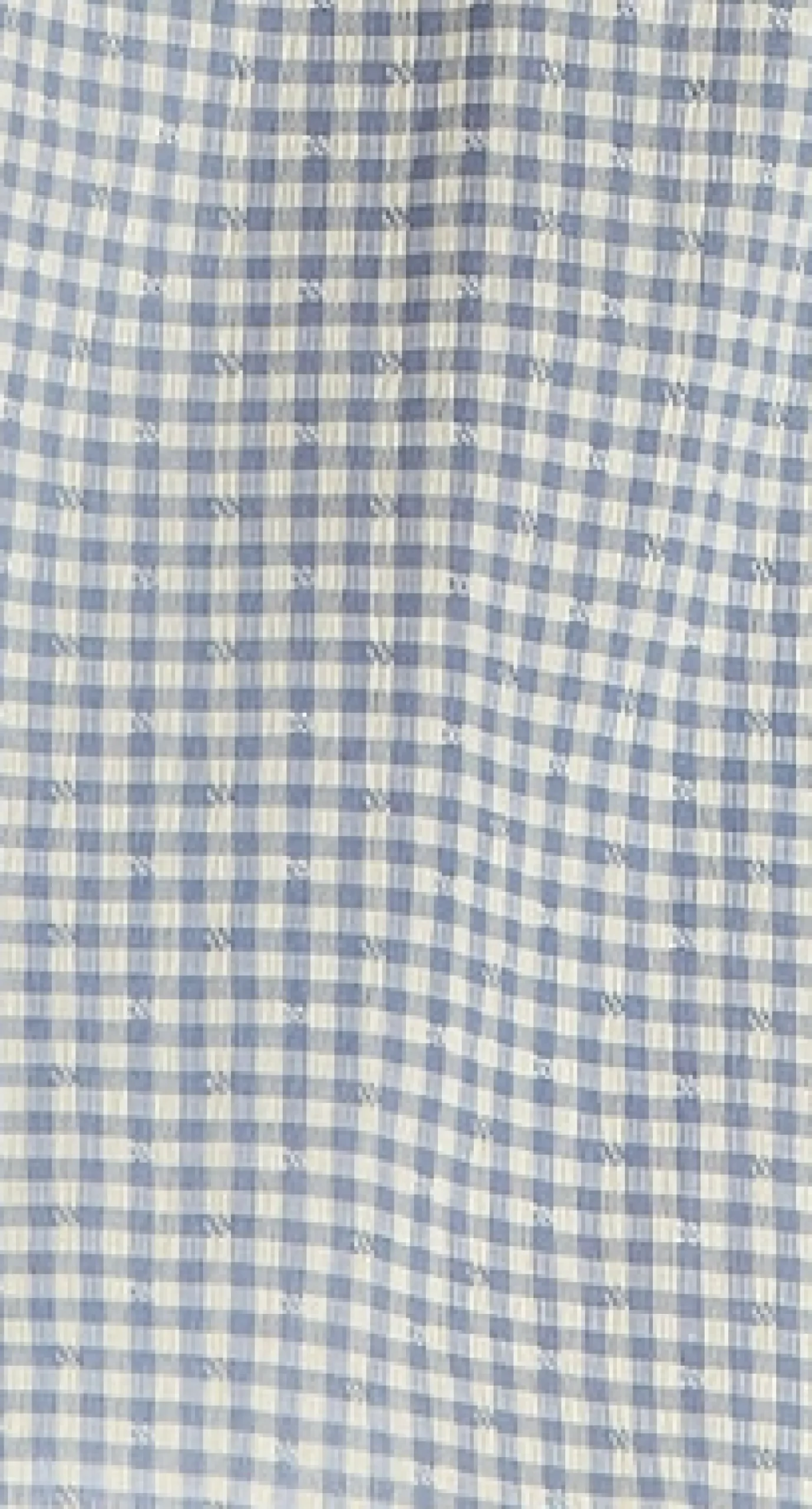 Women's Midi Dress with Frill Sleeves in Blue and Cream Gingham - Cut Out Back and Tie Detail by Liquorish