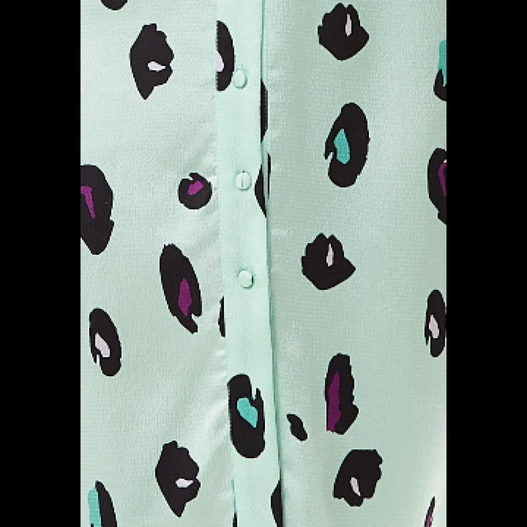 Women's Midi Dress with Off Shoulder Sleeves in Mint Animal Print - Liquorish
