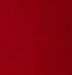 Women's Midi Dress with One Long Sleeve in Red - Asymmetric Style by Liquorish