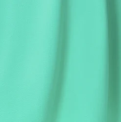 Women's Midi Wrap Dress in Mint Green with Short Kimono Sleeves - Elegant Style by Liquorish