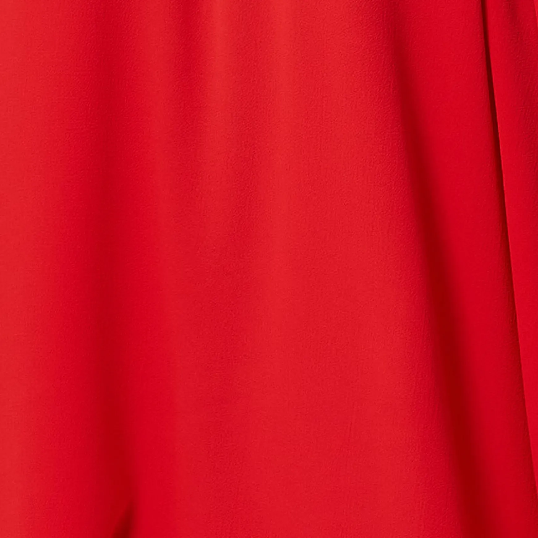 Women's Midi Wrap Dress in Red with Short Kimono Sleeves - Adjustable Tie Waist and V-Neckline by Liquorish