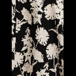 Women's Midi Wrap Dress in Floral Print with Kimono Sleeves - V Neck, Tie Waist, Adjustable Fit - Liquorish