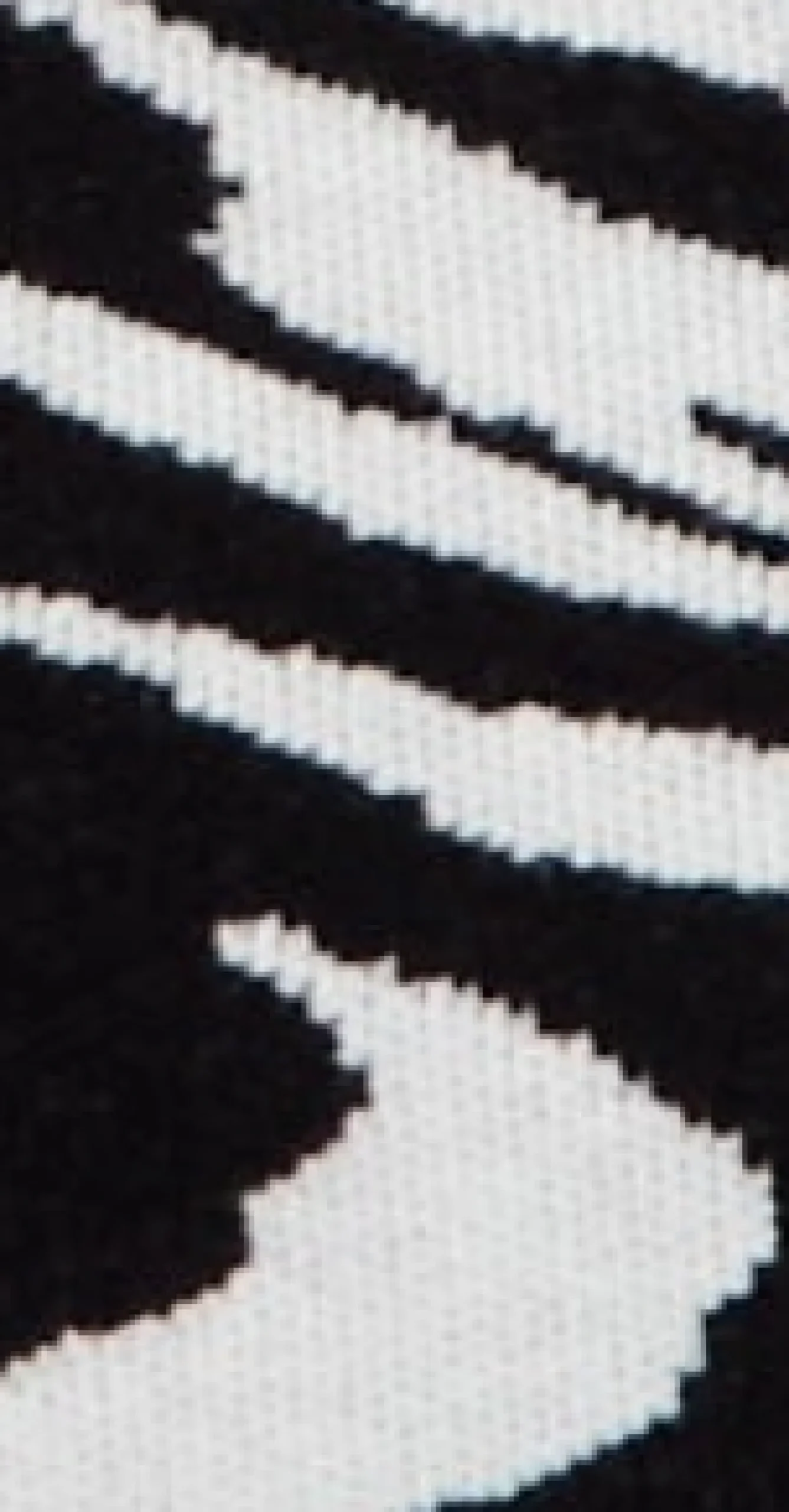 Women's Mini Dress in Black and White Zebra Pattern with Long Sleeves – Chic Knitted Style by Liquorish