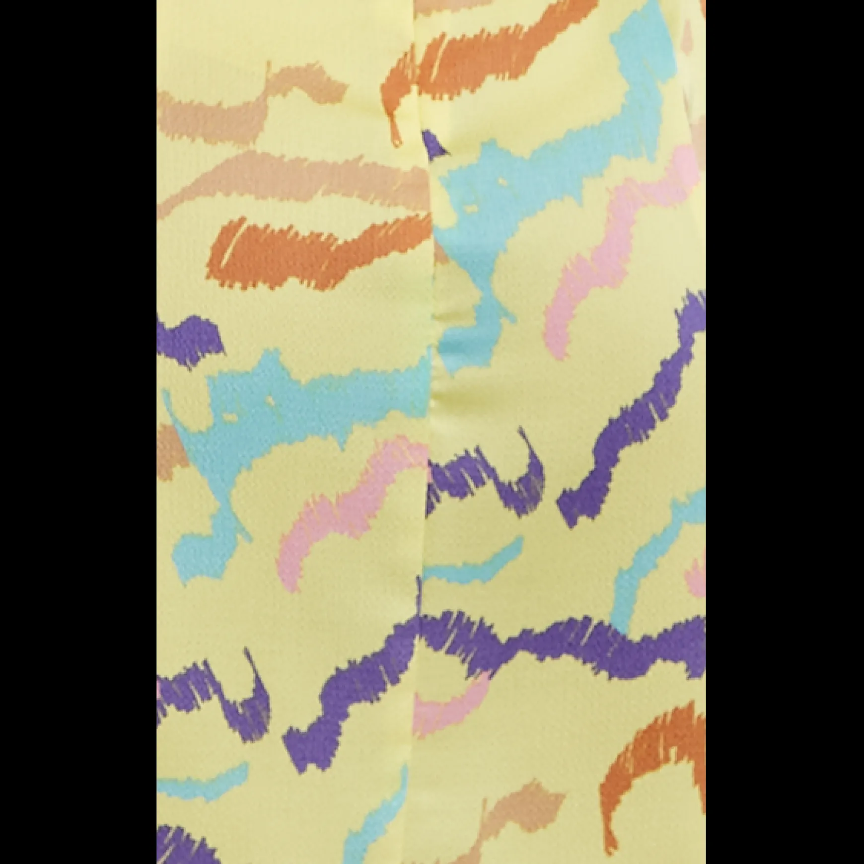 Women's Mini Dress in Yellow with Sleeve Tie-Ups and Back Tie-Up Detail - Abstract Zebra Print by Liquorish