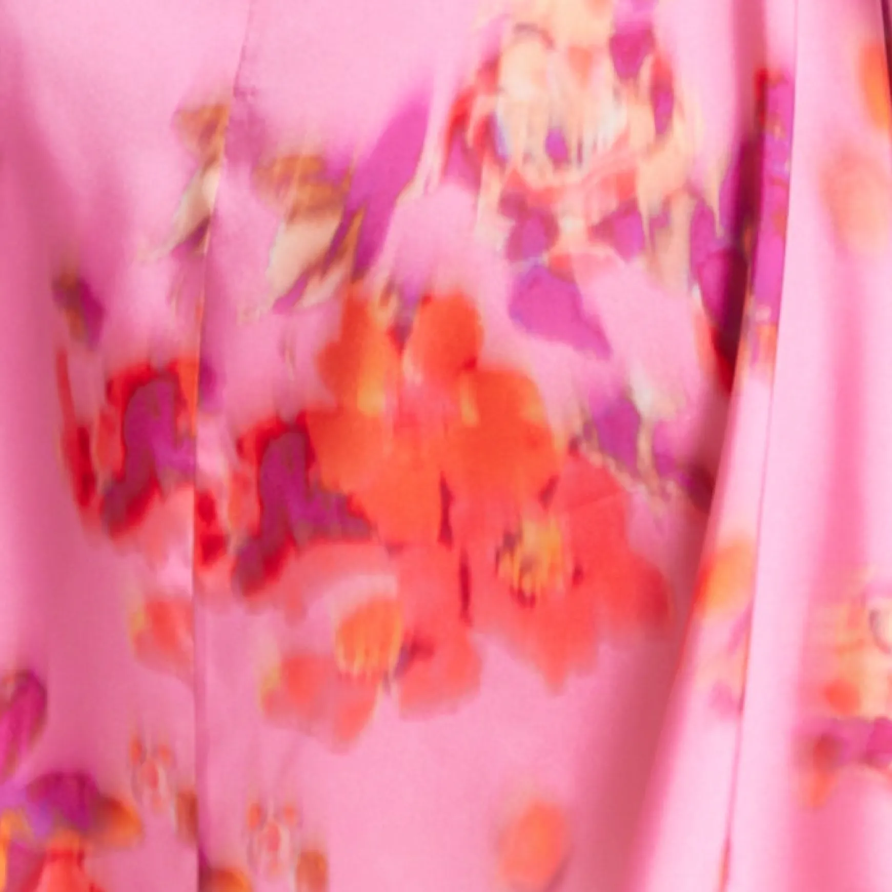 Women's Mini Dress with Angel Sleeves and Floral Print in Pink - Perfectly Chic by Liquorish
