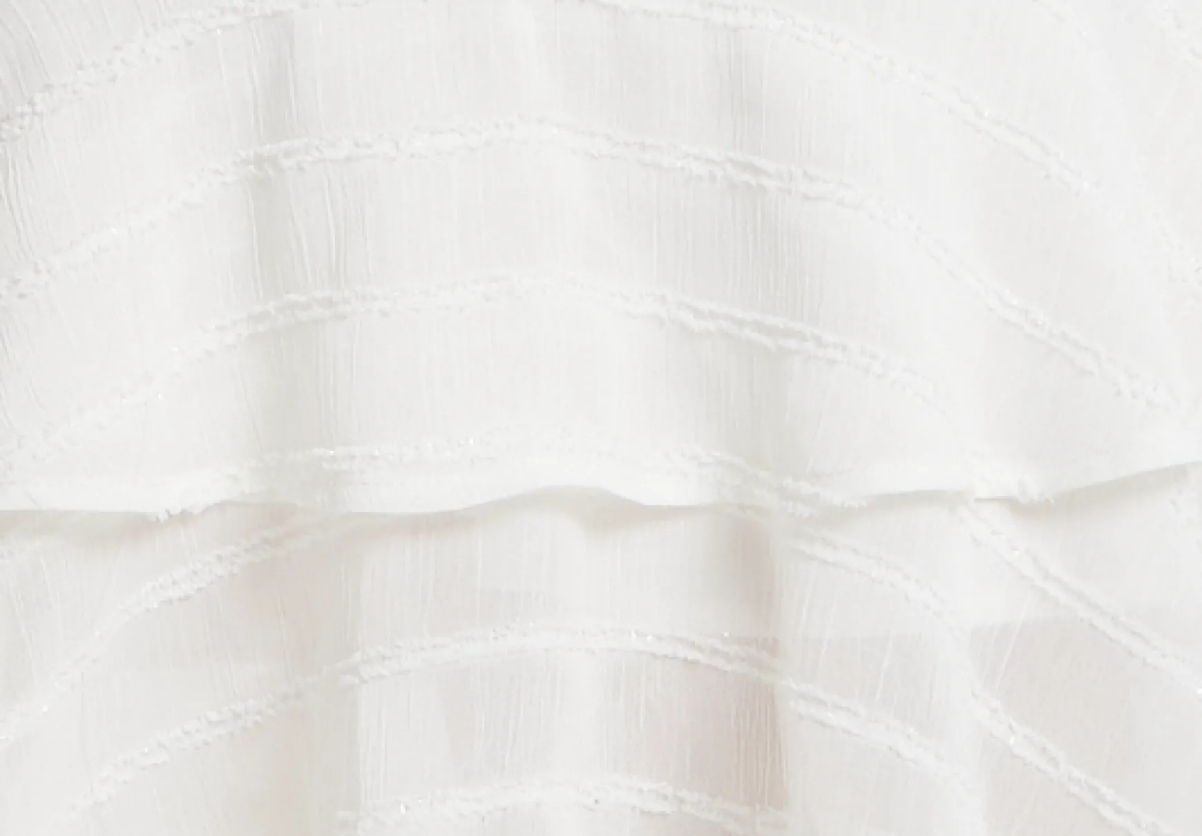 Women's Mini Dress with Layered Frill and V-Neck in White - Effortless Elegance by Liquorish