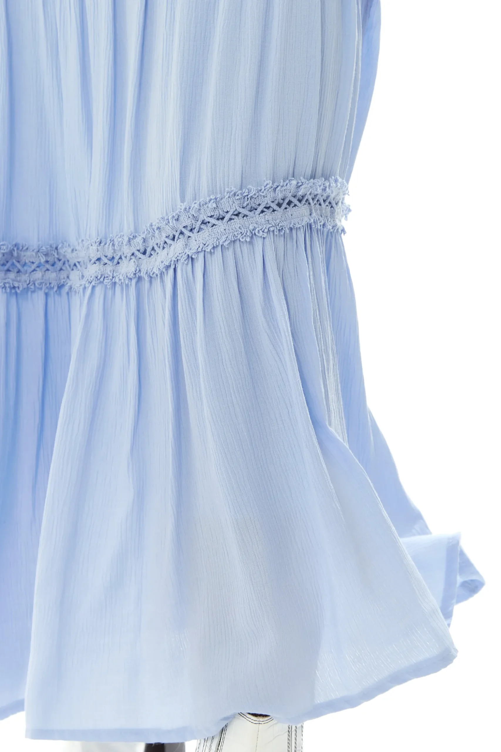 Women's Plain Blue Maxi Skirt with Elasticated Waist - Regular Fit by Liquorish