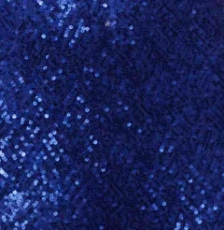 Women's Royal Blue One Shoulder Sequin Jersey Jumpsuit with Backless Design, Elasticated Waist, and Slim Fit