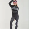 Women's Ski Base Layer Seamless Long Sleeve Top in Black - Perfect for Cold Weather Adventures, Comfortable Fit