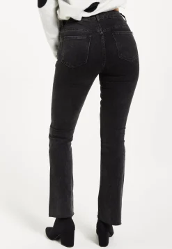 Women's Trousers: High-Waisted Black Jeans with Flattering Fit, Versatile Style, and Comfort - Liquorish