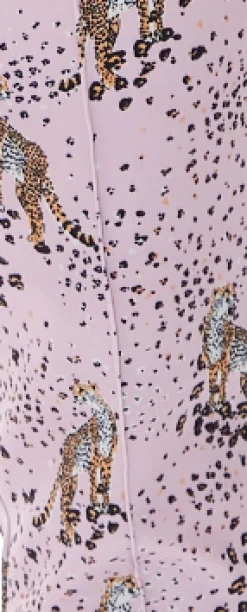 Women's Trousers in Lilac Animal Print with Tailored Fit & Straight Legs, Co-ord Set by Liquorish